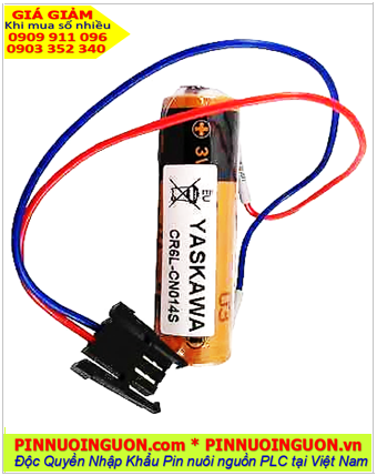 Pin YASKAWA CR6L-CN14S; Pin nuôi nguồn YASKAWA CR6L-CN14S lithium 3v AA 2300mAh _Xuất xứ Nhật